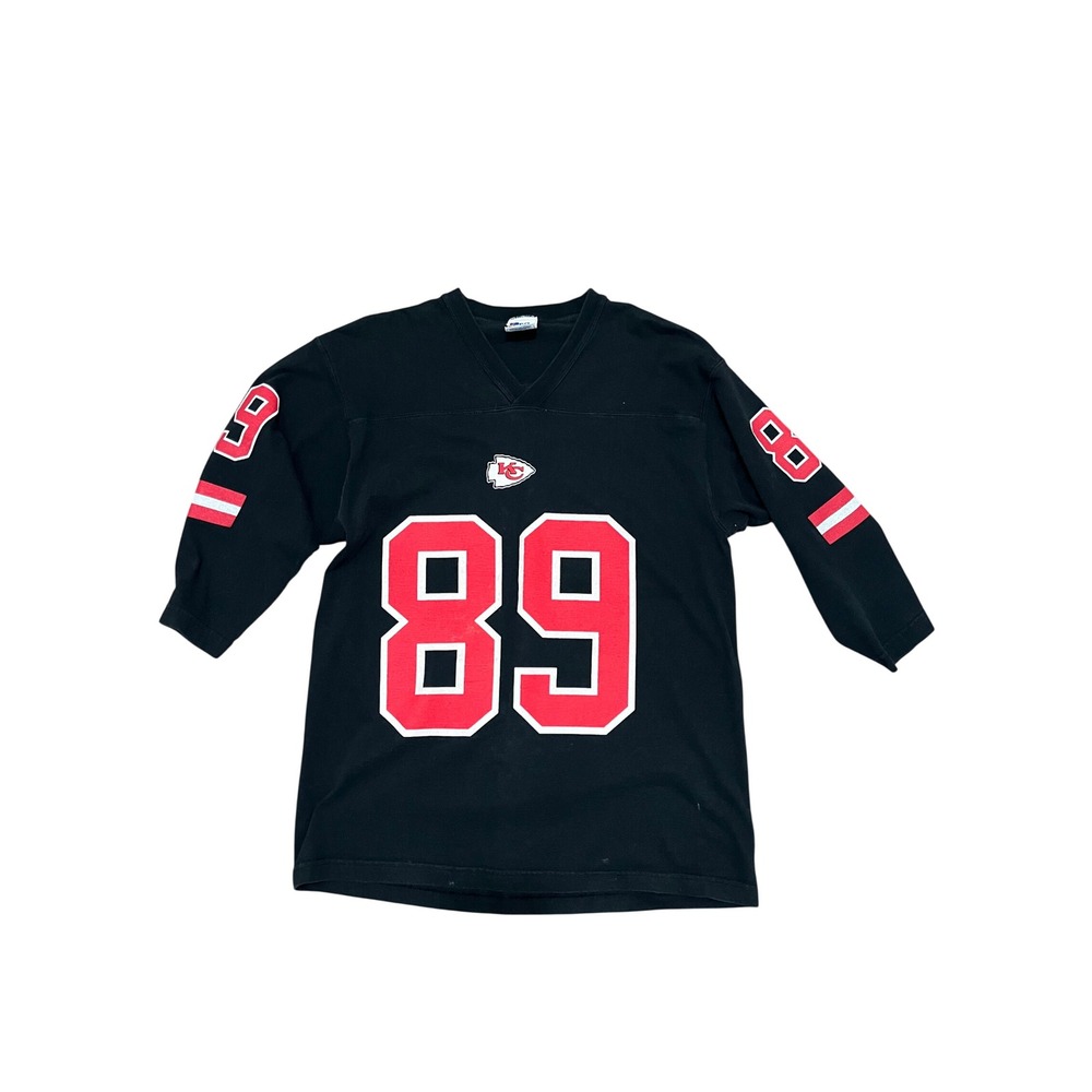 Vintage Kansas City Chiefs Andre Rison 89 Pro Layer Jersey Black Large Signed‎